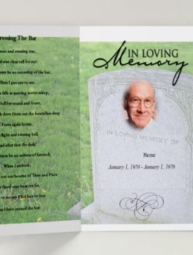 Grassland funeral template