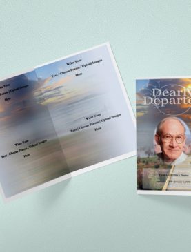 A Seedling Funeral Program Template