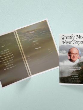 Darker Funeral Program Template