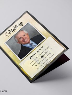 Memorial Funeral Program Template