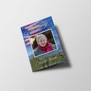 US Flag Funeral Program Template