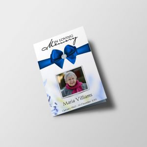 royal diamond funeral program template