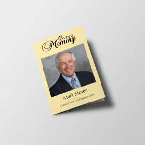 Professional Funeral Program Template