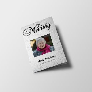 Brick Wall Funeral Program Template