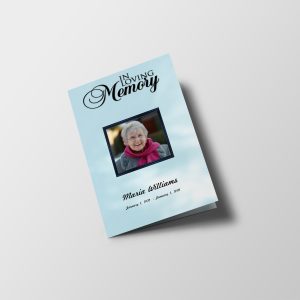 Yellow Daisy Funeral Program Template