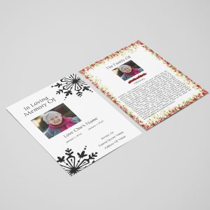 Elegant Funeral Flyer Template