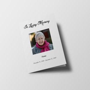 Leaf Pro Tabloid Funeral Program Template