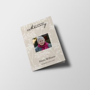 Contemporary Funeral Program Template