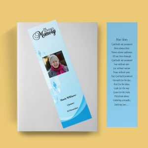 Medical Special Funeral Bookmark Template