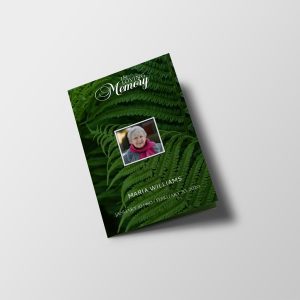 Fern Funeral Program Template