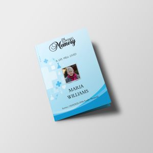 Medical Special Half Page Funeral Program Template