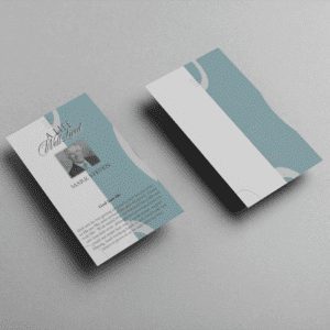 Minimalist Funeral Prayer Card